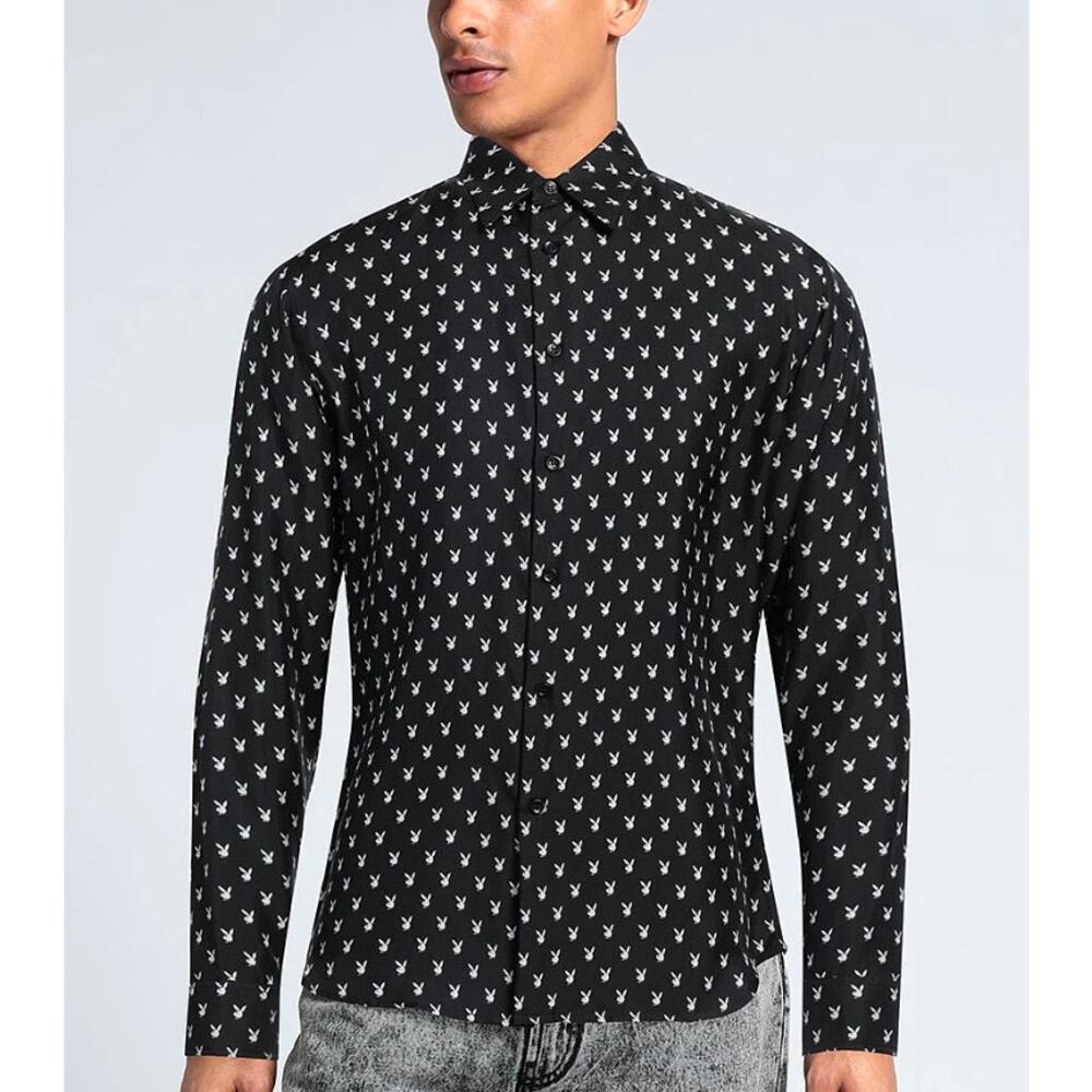 RARE Amiri x Playboy Silk Print Shirt - Picture 2 of 14
